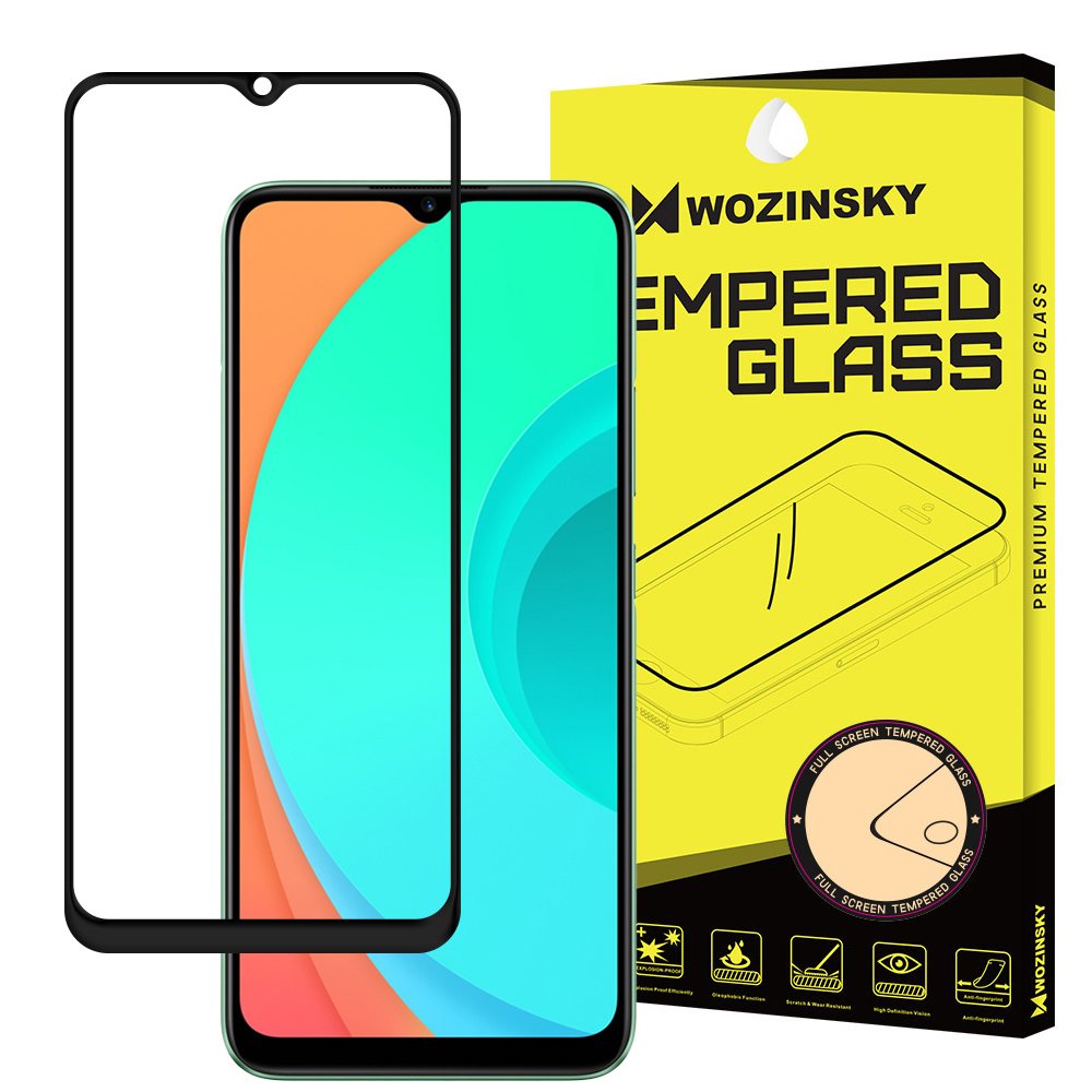 Tvrdené sklo celopovrchové 9H Wozinsky čierne – Realme C11 | Kryty na mobil Kryty na mobil | Tvrdené sklo celopovrchové 9H Wozinsky čierne – Realme C11 | Kryty na mobil