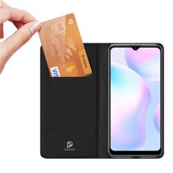 Peňaženkové puzdro Dux Ducis Skin Pro čierne – Xiaomi Redmi 9A / Redmi 9AT | Kryty na mobil Kryty na mobil | Peňaženkové puzdro Dux Ducis Skin Pro čierne – Xiaomi Redmi 9A / Redmi 9AT | Kryty na mobil