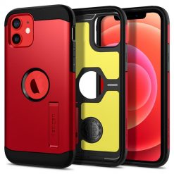 Kryty na mobil | Zadný kryt Spigen Tough Armor červený – Apple iPhone 12 / iPhone 12 Pro | Kryty na mobil