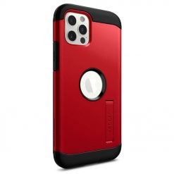 Kryty na mobil | Zadný kryt Spigen Tough Armor červený – Apple iPhone 12 / iPhone 12 Pro | Kryty na mobil