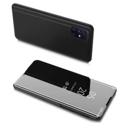 Kryty na mobil | Priehľadný kryt Clear View Case čierny – Samsung Galaxy M51 | Kryty na mobil