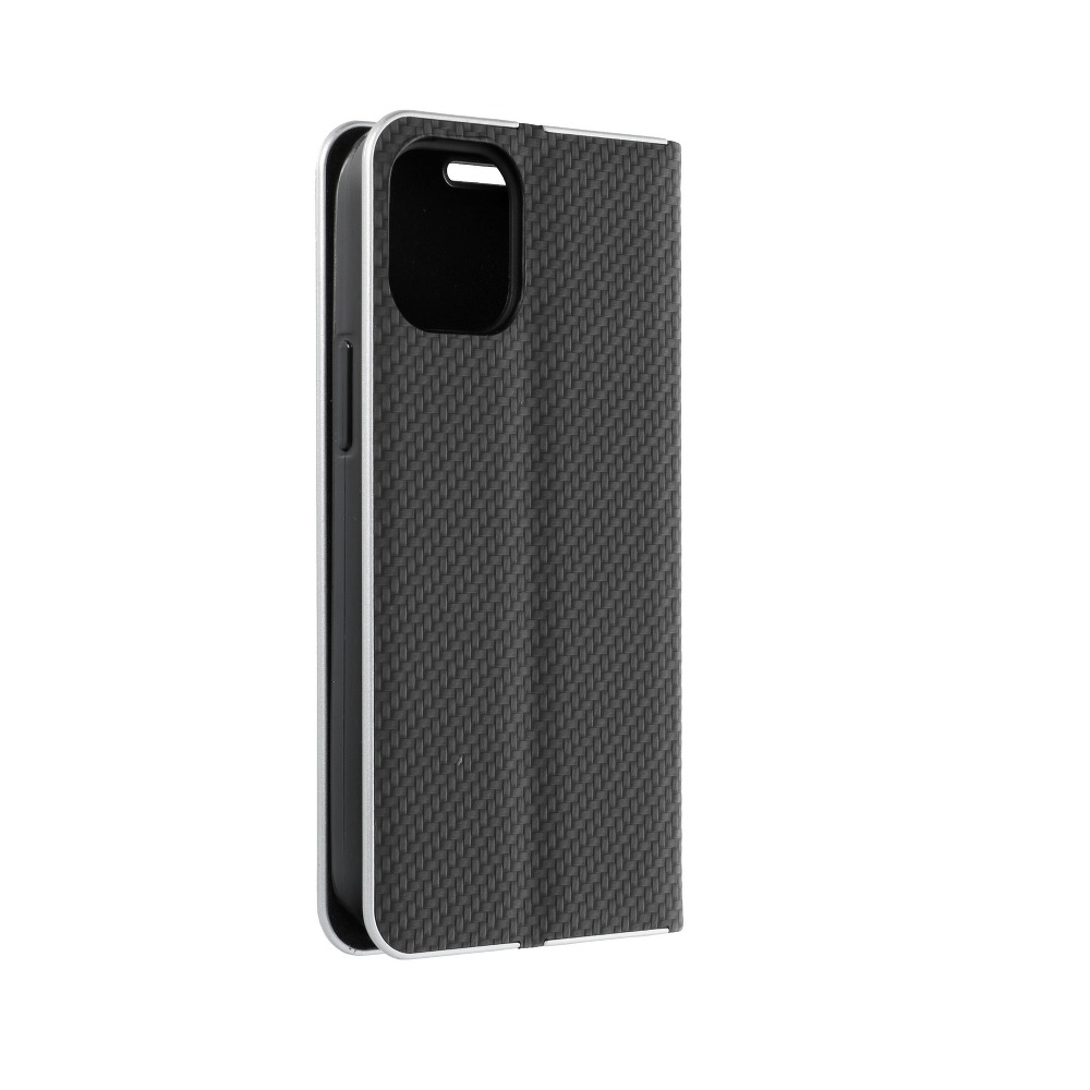 Knižkové puzdro Luna Carbon čierne – Apple iPhone 12 Mini | Kryty na mobil Kryty na mobil | Knižkové puzdro Luna Carbon čierne – Apple iPhone 12 Mini | Kryty na mobil