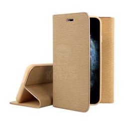 Kryty na mobil | Knižkové puzdro Luna Book zlaté – Apple iPhone 12 / iPhone 12 Pro | Kryty na mobil