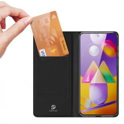 Kryty na mobil | Peňaženkové puzdro Dux Ducis Skin Pro čierne – Samsung Galaxy M31s | Kryty na mobil