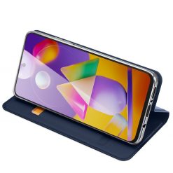 Kryty na mobil | Peňaženkové puzdro Dux Ducis Skin Pro modré – Samsung Galaxy M31s | Kryty na mobil