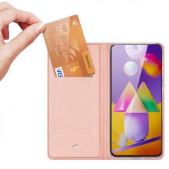 Kryty na mobil | Peňaženkové puzdro Dux Ducis Skin Pro ružové – Samsung Galaxy M31s | Kryty na mobil