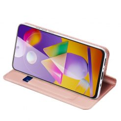 Kryty na mobil | Peňaženkové puzdro Dux Ducis Skin Pro ružové – Samsung Galaxy M31s | Kryty na mobil