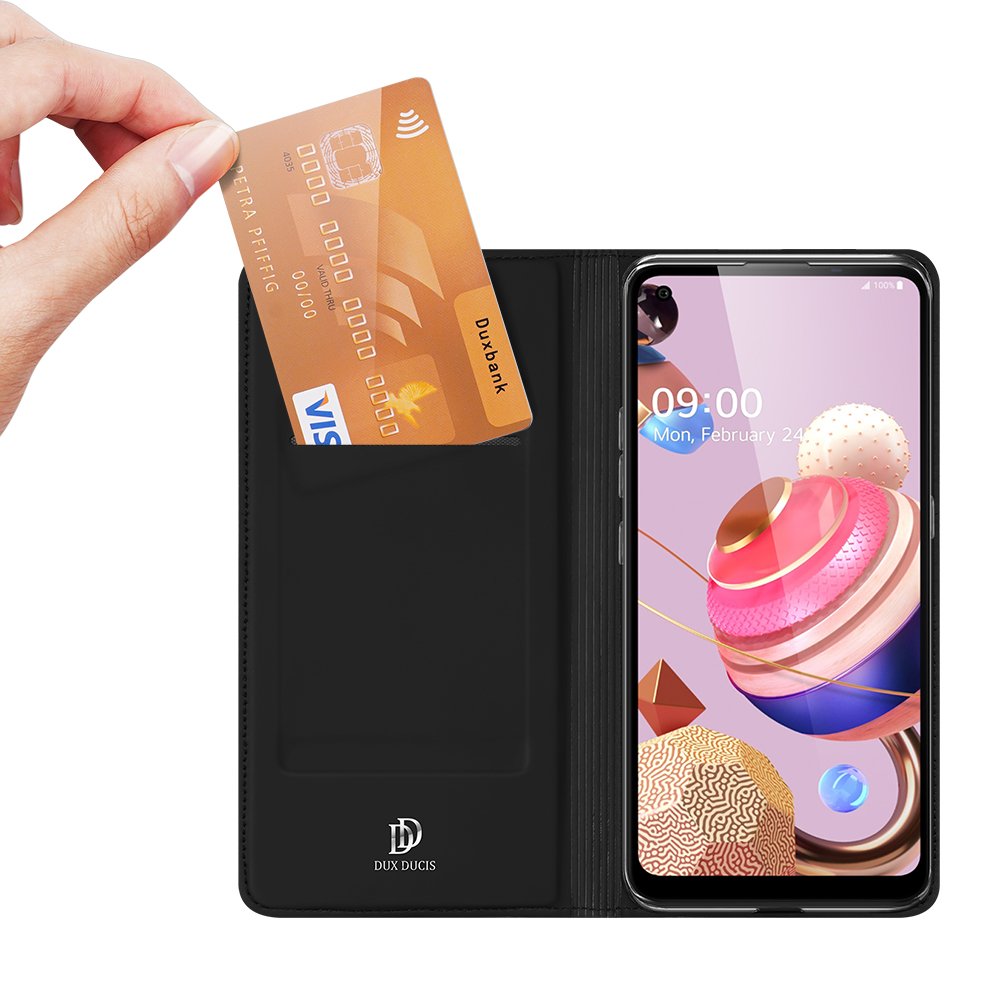 Peňaženkové puzdro Dux Ducis Skin Pro čierne – LG K41S / LG K51S | Kryty na mobil Kryty na mobil | Peňaženkové puzdro Dux Ducis Skin Pro čierne – LG K41S / LG K51S | Kryty na mobil