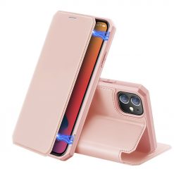 Kryty na mobil | Peňaženkové puzdro Dux Ducis Skin X ružové – Apple iPhone 12 Mini | Kryty na mobil