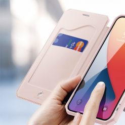 Peňaženkové puzdro Dux Ducis Skin X ružové – Apple iPhone 12 Mini | Kryty na mobil Kryty na mobil | Peňaženkové puzdro Dux Ducis Skin X ružové – Apple iPhone 12 Mini | Kryty na mobil