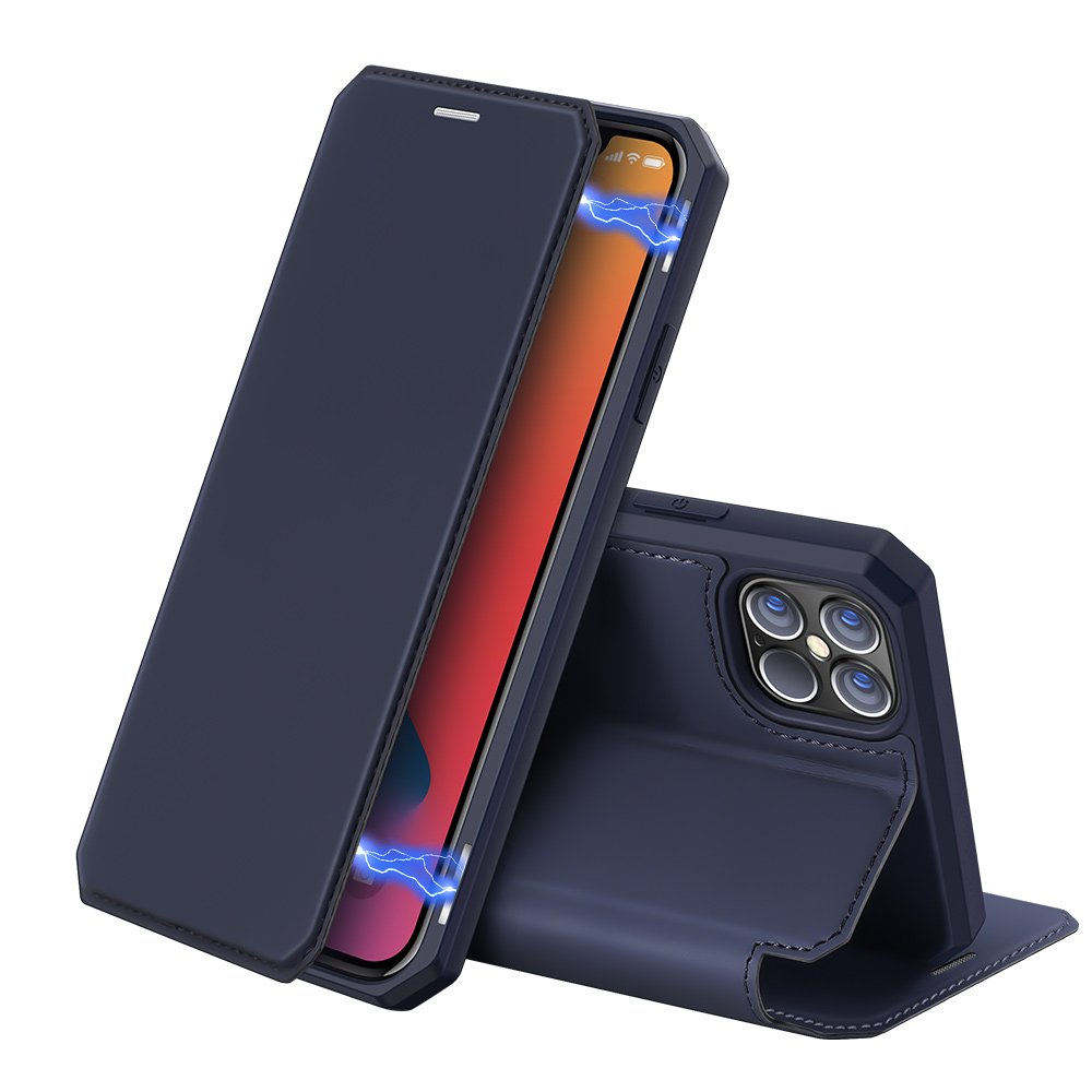 Peňaženkové puzdro Dux Ducis Skin X modré – Apple iPhone 12 Pro Max | Kryty na mobil Kryty na mobil | Peňaženkové puzdro Dux Ducis Skin X modré – Apple iPhone 12 Pro Max | Kryty na mobil