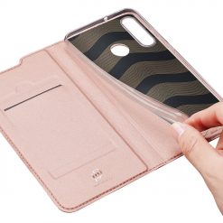 Kryty na mobil | Peňaženkové puzdro Dux Ducis Skin Pro ružové – Huawei Y6p | Kryty na mobil
