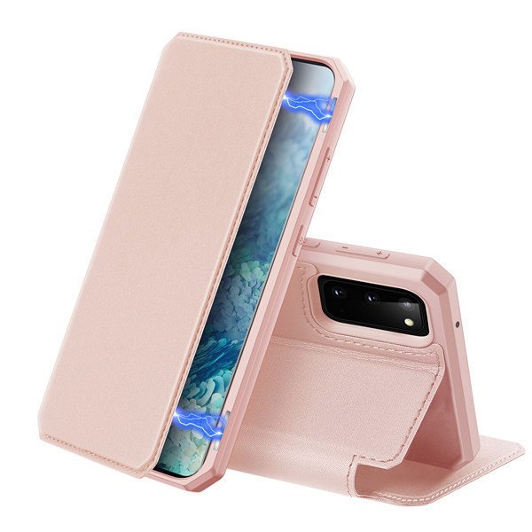 Peňaženkové puzdro Dux Ducis Skin X ružové – Samsung Galaxy S20 | Kryty na mobil Kryty na mobil | Peňaženkové puzdro Dux Ducis Skin X ružové – Samsung Galaxy S20 | Kryty na mobil