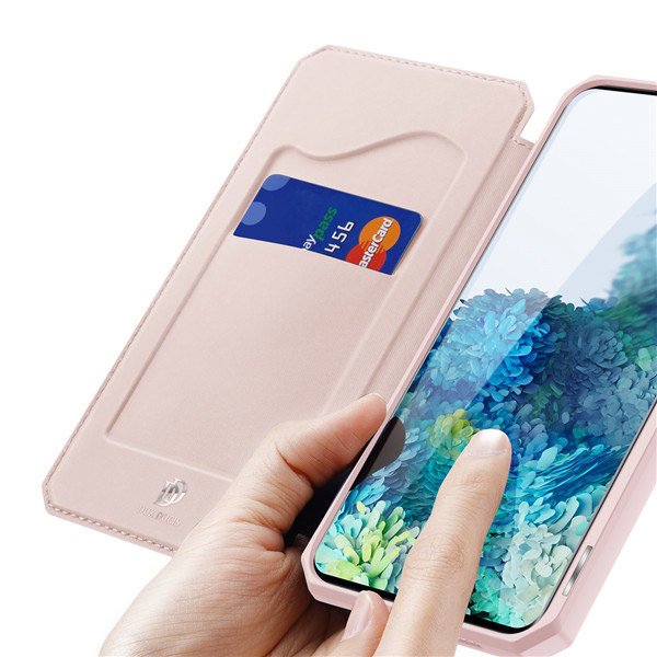 Peňaženkové puzdro Dux Ducis Skin X ružové – Samsung Galaxy S20 | Kryty na mobil Kryty na mobil | Peňaženkové puzdro Dux Ducis Skin X ružové – Samsung Galaxy S20 | Kryty na mobil