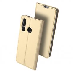 Kryty na mobil | Peňaženkové puzdro Dux Ducis Skin Pro zlaté – Huawei P30 Lite | Kryty na mobil