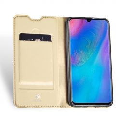 Kryty na mobil | Peňaženkové puzdro Dux Ducis Skin Pro zlaté – Huawei P30 Lite | Kryty na mobil