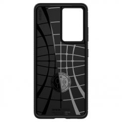Kryty na mobil | Zadný kryt Spigen Rugged Armor čierny – Samsung Galaxy S21 Ultra | Kryty na mobil