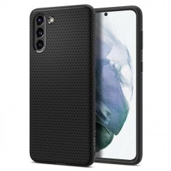 Kryty na mobil | Zadný kryt Spigen Liquid Air Matte Black – Samsung Galaxy S21 | Kryty na mobil