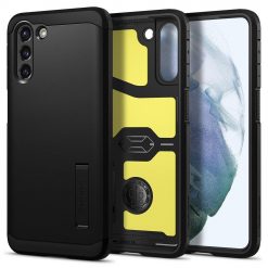 Kryty na mobil | Zadný kryt Spigen Tough Armor čierny – Samsung Galaxy S21 | Kryty na mobil