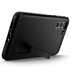 Kryty na mobil | Zadný kryt Spigen Tough Armor čierny – Samsung Galaxy S21 | Kryty na mobil