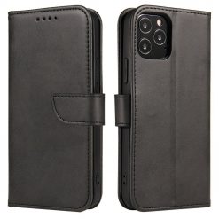 Kryty na mobil | Peňaženkové puzdro Elegant Magnet Case čierne – Apple iPhone 12 Pro Max | Kryty na mobil