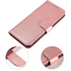 Kryty na mobil | Peňaženkové puzdro Elegant Magnet Case ružové – Samsung Galaxy A51 | Kryty na mobil