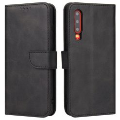 Kryty na mobil | Peňaženkové puzdro Elegant Magnet Case čierne – Huawei P30 | Kryty na mobil