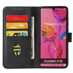 Kryty na mobil | Peňaženkové puzdro Elegant Magnet Case čierne – Huawei P30 | Kryty na mobil