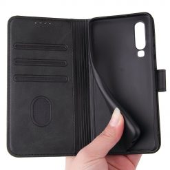 Kryty na mobil | Peňaženkové puzdro Elegant Magnet Case čierne – Huawei P30 | Kryty na mobil