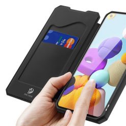 Kryty na mobil | Peňaženkové puzdro Dux Ducis Skin X čierne – Samsung Galaxy A21s | Kryty na mobil