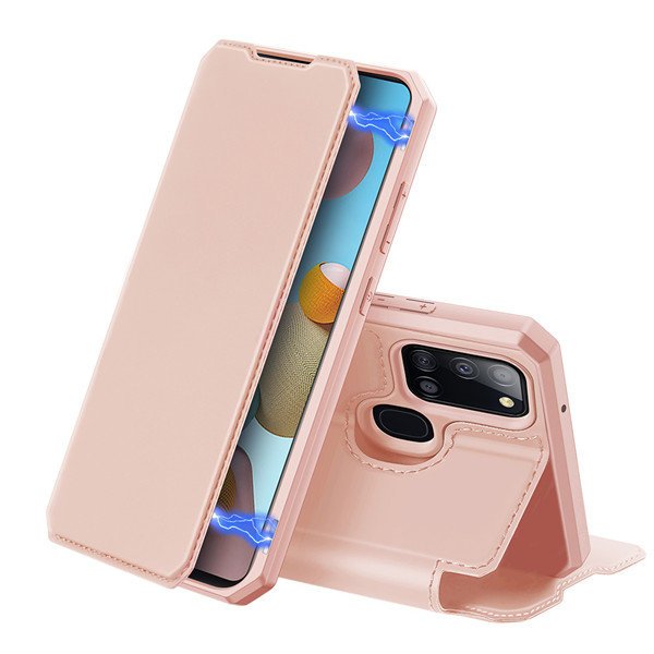 Peňaženkové puzdro Dux Ducis Skin X ružové – Samsung Galaxy A21s | Kryty na mobil Kryty na mobil | Peňaženkové puzdro Dux Ducis Skin X ružové – Samsung Galaxy A21s | Kryty na mobil