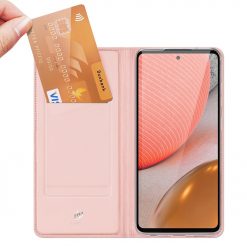 Kryty na mobil | Peňaženkové puzdro Dux Ducis Skin Pro ružové – Samsung Galaxy A72 / A72 5G | Kryty na mobil