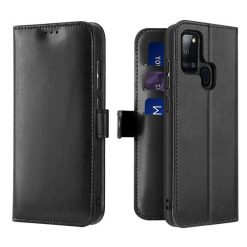 Kryty na mobil | Peňaženkové puzdro Dux Ducis Kado čierne – Samsung Galaxy A21s | Kryty na mobil