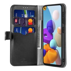 Kryty na mobil | Peňaženkové puzdro Dux Ducis Kado čierne – Samsung Galaxy A21s | Kryty na mobil