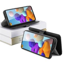 Kryty na mobil | Peňaženkové puzdro Dux Ducis Kado čierne – Samsung Galaxy A21s | Kryty na mobil