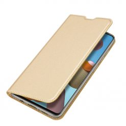 Kryty na mobil | Peňaženkové puzdro Dux Ducis Skin Pro zlaté – Samsung Galaxy A21s | Kryty na mobil
