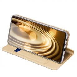 Kryty na mobil | Peňaženkové puzdro Dux Ducis Skin Pro zlaté – Samsung Galaxy A21s | Kryty na mobil
