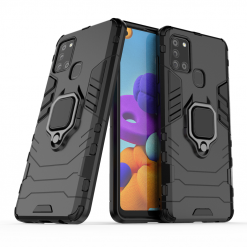 Kryty na mobil | Odolný kryt Ring Armor čierny – Samsung Galaxy A21s | Kryty na mobil