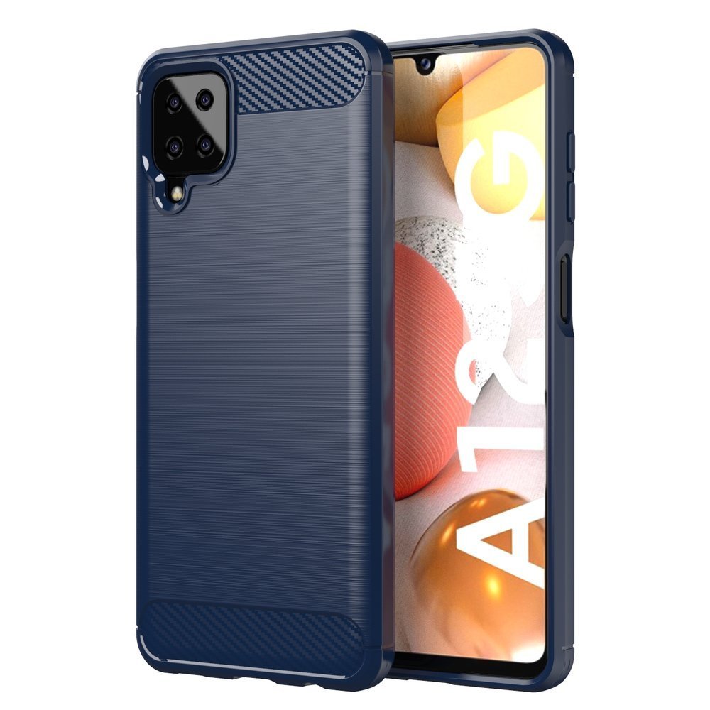 Zadný kryt Carbon modrý – Samsung Galaxy A12 / M12 | Kryty na mobil Kryty na mobil | Zadný kryt Carbon modrý – Samsung Galaxy A12 / M12 | Kryty na mobil