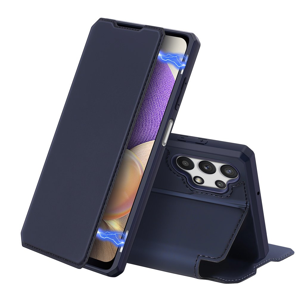 Peňaženkové puzdro Dux Ducis Skin X modré – Samsung Galaxy A32 5G | Kryty na mobil Kryty na mobil | Peňaženkové puzdro Dux Ducis Skin X modré – Samsung Galaxy A32 5G | Kryty na mobil