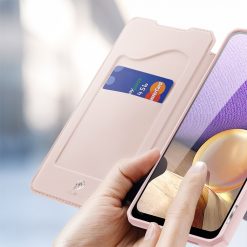Kryty na mobil | Peňaženkové puzdro Dux Ducis Skin X ružové – Samsung Galaxy A32 5G | Kryty na mobil