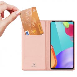 Kryty na mobil | Peňaženkové puzdro Dux Ducis Skin Pro ružové – Samsung Galaxy A52 / A52 5G / A52s 5G | Kryty na mobil