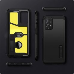 Kryty na mobil | Zadný kryt Spigen Tough Armor čierny – Samsung Galaxy A72 / A72 5G | Kryty na mobil