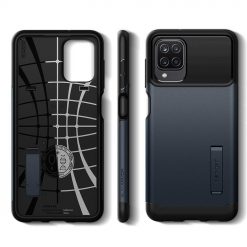 Kryty na mobil | Zadný kryt Spigen Slim Armor Metal Slate – Samsung Galaxy A12 / M12 | Kryty na mobil