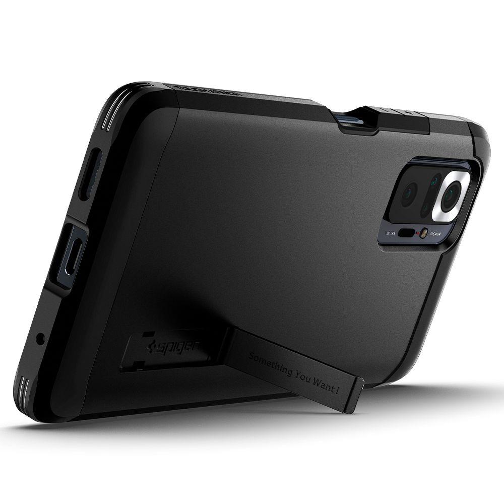 Zadný kryt Spigen Tough Armor čierny – Xiaomi Redmi Note 10 Pro | Kryty na mobil Kryty na mobil | Zadný kryt Spigen Tough Armor čierny – Xiaomi Redmi Note 10 Pro | Kryty na mobil