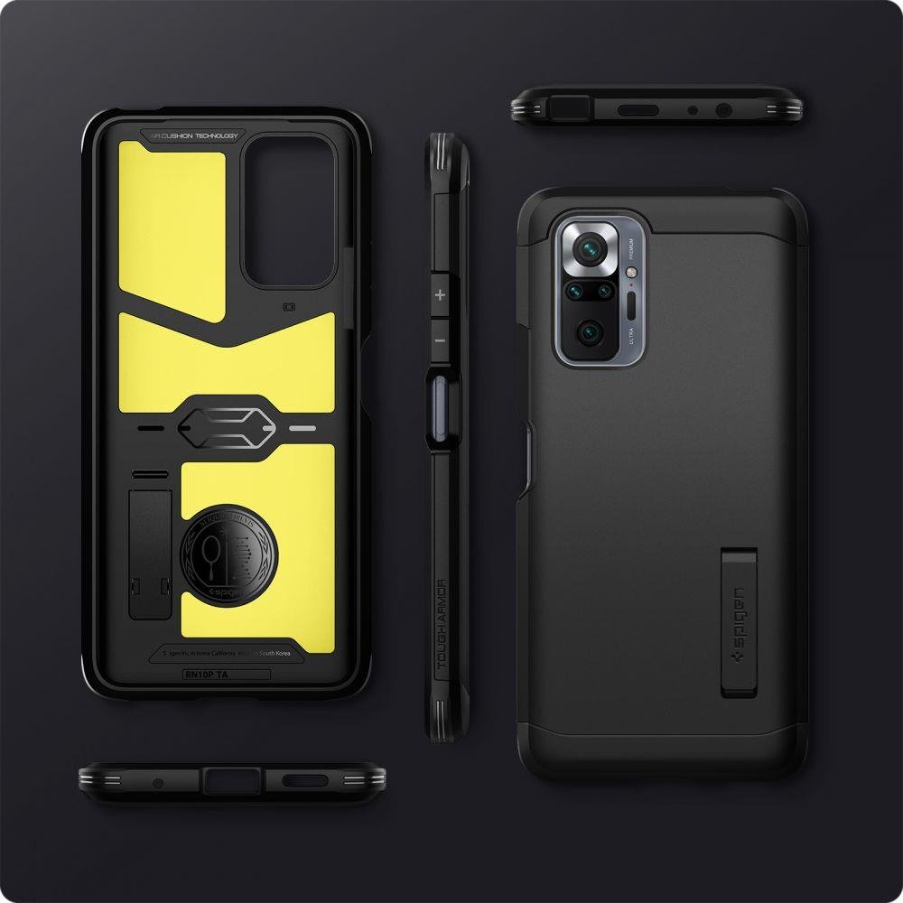 Zadný kryt Spigen Tough Armor čierny – Xiaomi Redmi Note 10 Pro | Kryty na mobil Kryty na mobil | Zadný kryt Spigen Tough Armor čierny – Xiaomi Redmi Note 10 Pro | Kryty na mobil