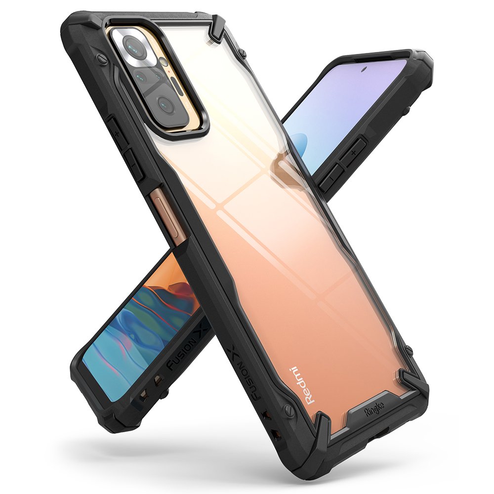 Odolný kryt Ringke Fusion X transparentno-čierny – Xiaomi Redmi Note 10 Pro | Kryty na mobil Kryty na mobil | Odolný kryt Ringke Fusion X transparentno-čierny – Xiaomi Redmi Note 10 Pro | Kryty na mobil