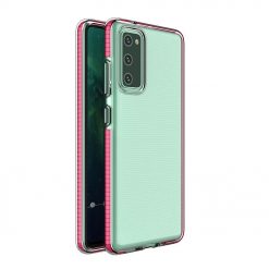 Transparentný kryt Spring Case 1mm ružový rám – Samsung Galaxy S21+ (S21 Plus)