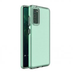 Kryty na mobil | Transparentný kryt Spring Case 1mm mätový rám – Samsung Galaxy S21+ (S21 Plus) | Kryty na mobil