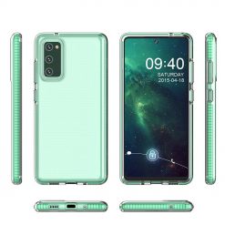 Kryty na mobil | Transparentný kryt Spring Case 1mm mätový rám – Samsung Galaxy S21+ (S21 Plus) | Kryty na mobil